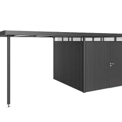 Castorama Auvent Taille L Biohort En Métal Coloris Gris Foncé Métallique Pour Abris De Jardin Série HighLine H4