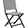 Castorama Chaise De Jardin En Aluminium Proloisirs Thema Graphite Et Perle