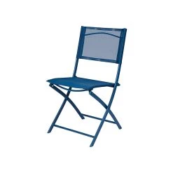 Castorama Chaise De Jardin En Métal Et Toile GoodHome Saba Bleu