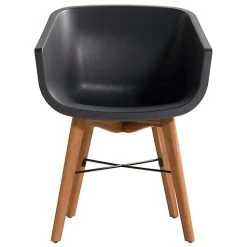 Castorama Chaise De Jardin En Résine Amalia Grise (lot De 2)