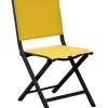 Castorama Chaise De Jardin Pliante Thema Graphite Moutarde