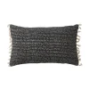 Castorama Coussin à Rayures Tissées Blooma Denia Noir Et Blanc 30 X 50 Cm