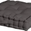 Castorama Coussin De Sol Deco&Co Kraft Anthracite L.45 X L.45 X Ep.10cm