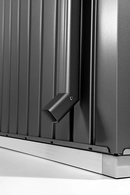 Castorama Descente D'eaux Pluviales Pour Abri De Jardin Biohort Panorama Gris Foncé (2 Pièces) 1 Castorama Descente D'eaux Pluviales Pour Abri De Jardin Biohort Panorama Gris Foncé (2 Pièces)