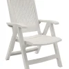 Castorama Fauteuil De Jardin à Dossier Réglable Grosfillex Fidji 3 Blanc