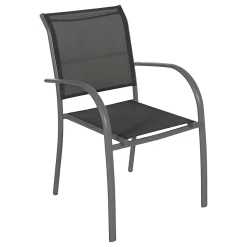 Castorama Fauteuil De Jardin Empilable Piazza Gris Anthracite Et Graphite