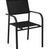 Castorama Fauteuil De Jardin En Aluminium Et Toile Proloisirs Duca Graphite Et Noir