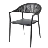 Castorama Fauteuil De Jardin En Métal Et Corde GoodHome Coline Noir