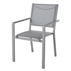 Castorama Fauteuil De Jardin En Métal Et Toile GoodHome Batz Gris