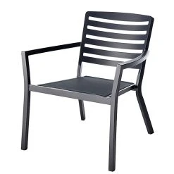 Castorama Fauteuil De Jardin En Métal GoodHome Mikyo Ebony