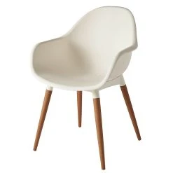Castorama Fauteuil De Jardin En Plastique GoodHome Kiwee Blanc