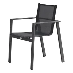 Castorama Fauteuil De Jardin Miami H.84 Cm Aluminium Gris Anthracite