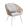 Castorama Fauteuil Résine Pied Alu Blanc Maldives