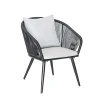 Castorama Fauteuil Résine Pied Aluminium Noir Comores