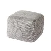 Castorama Pouf Blooma Rural 50 X 50 X 40 Cm Bleu/gris