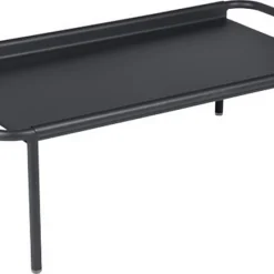 Castorama Table Basse De Jardin En Métal Fermob Coolside 115 X 63 Cm Carbone
