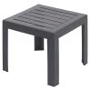 Castorama Table Basse De Jardin En Résine Grosfillex Miami 41 X 41 Cm Gris