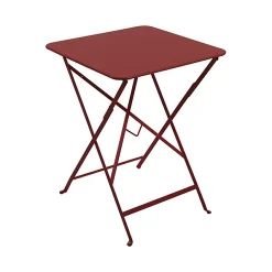 Castorama Table De Jardin En Métal Fermob Bistro 57 X 57 Cm Piment