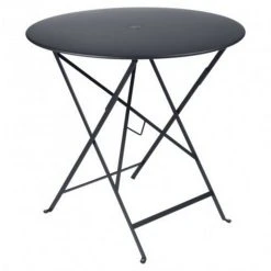 Castorama Table De Jardin En Métal Fermob Bistro ø77 Cm Carbone