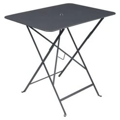 Castorama Table De Jardin En Métal Fermob Bistro 77 X 57 Cm Carbone