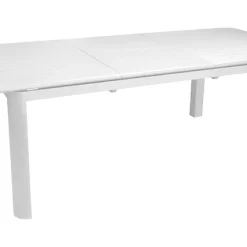 Castorama Table De Jardin Extensible En Aluminium Proloisirs Eos 220/280 X 100 Cm Blanc