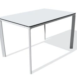 Castorama Table De Jardin Meet L. 120 Cm Blanc
