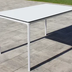 Castorama Table De Jardin Meet L. 160 Cm Blanc