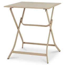 Castorama Table De Jardin Métal Carrée Blooma Aronie Sable 62,5 X 62,5 Cm