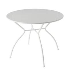 Castorama Table De Jardin Vernon ø95 Cm Gris Nuage