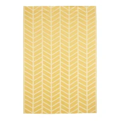 Castorama Tapis GoodHome Cocoon Jaune 160 X 230 Cm
