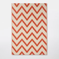 Castorama Tapis Rural Blooma Blanc Et Mango 160 X 230 Cm