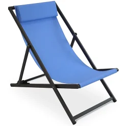 Castorama Transat Alu Et Textilène Santiago Bleu